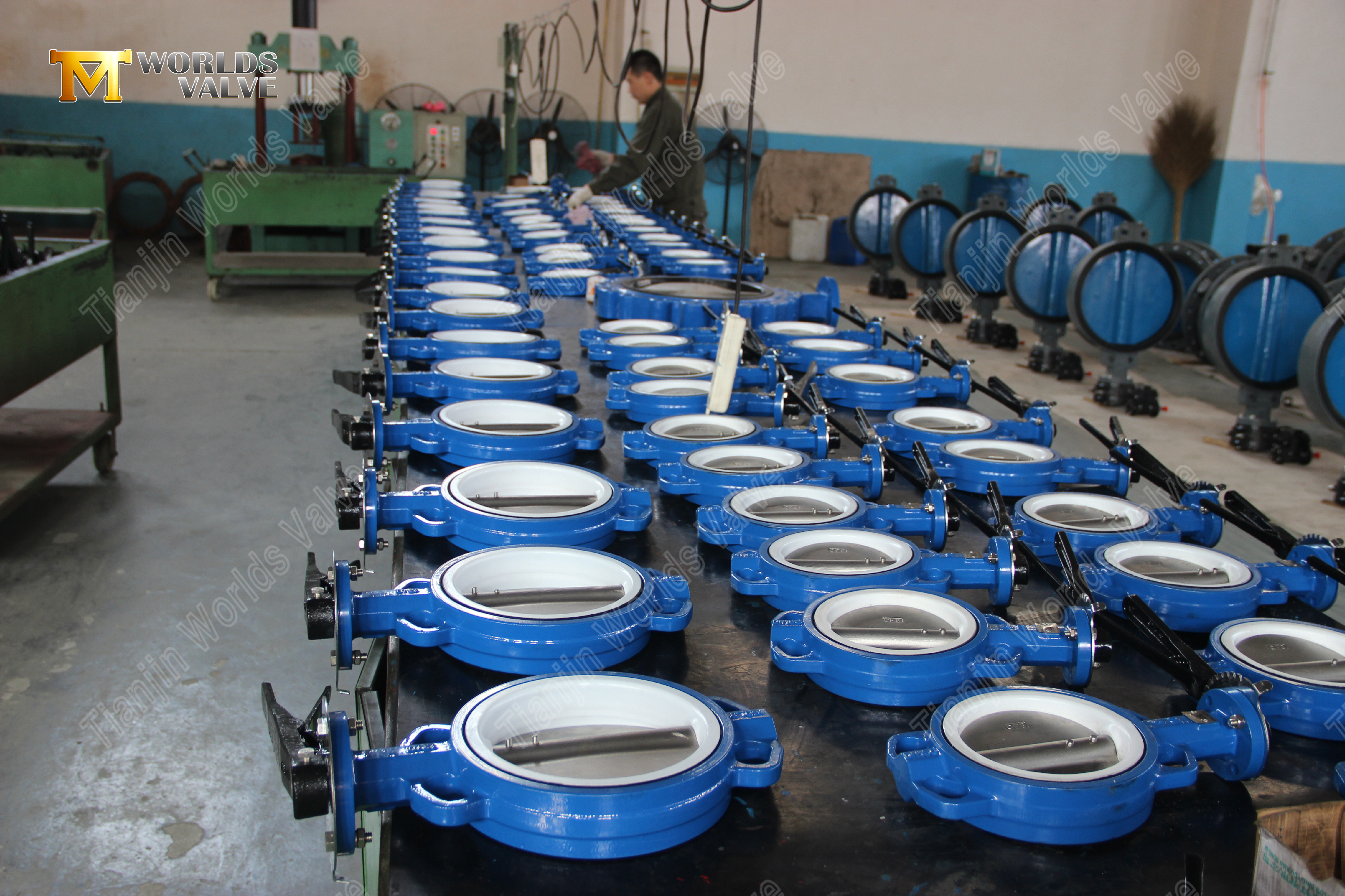 CF8M-Disc-&-PTFE-Seat-Wafer-Butterfly-Valve-with-Hand-Lever-Operation-7