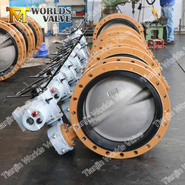 Válvula de borboleta com atuador elétrico de ajuste integral