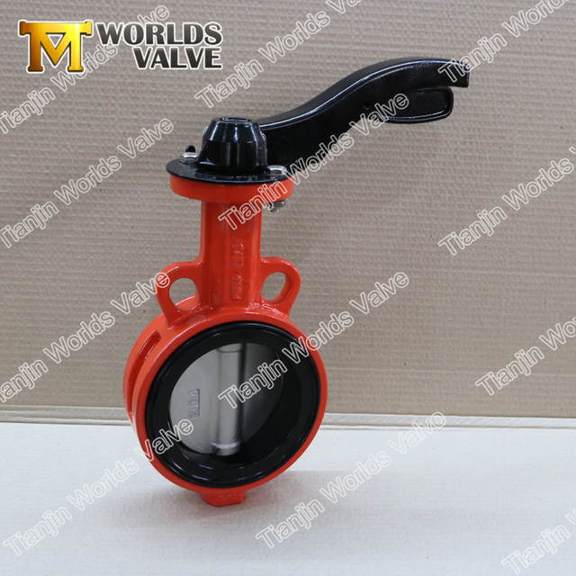 Caneta de Alavanca de Alumínio Válvula Borboleta de Sede de Borracha