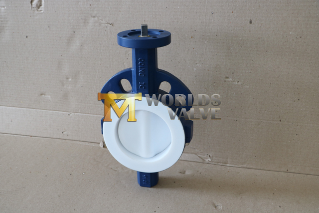Válvula borboleta de alto desempenho revestida com PTFE concêntrico