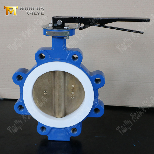 Fabricantes de válvula de borboleta - válvula de borboleta arburada e tocada forrada de PTFE