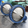 Válvula de borboleta em forma de U com disco CF8M e assento EPDM substituível | Solução de controle de fluxo de alta eficiência