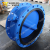 AWWAC515 FBE Epoxy Coated Disc Válvula de borboleta de flange duplo