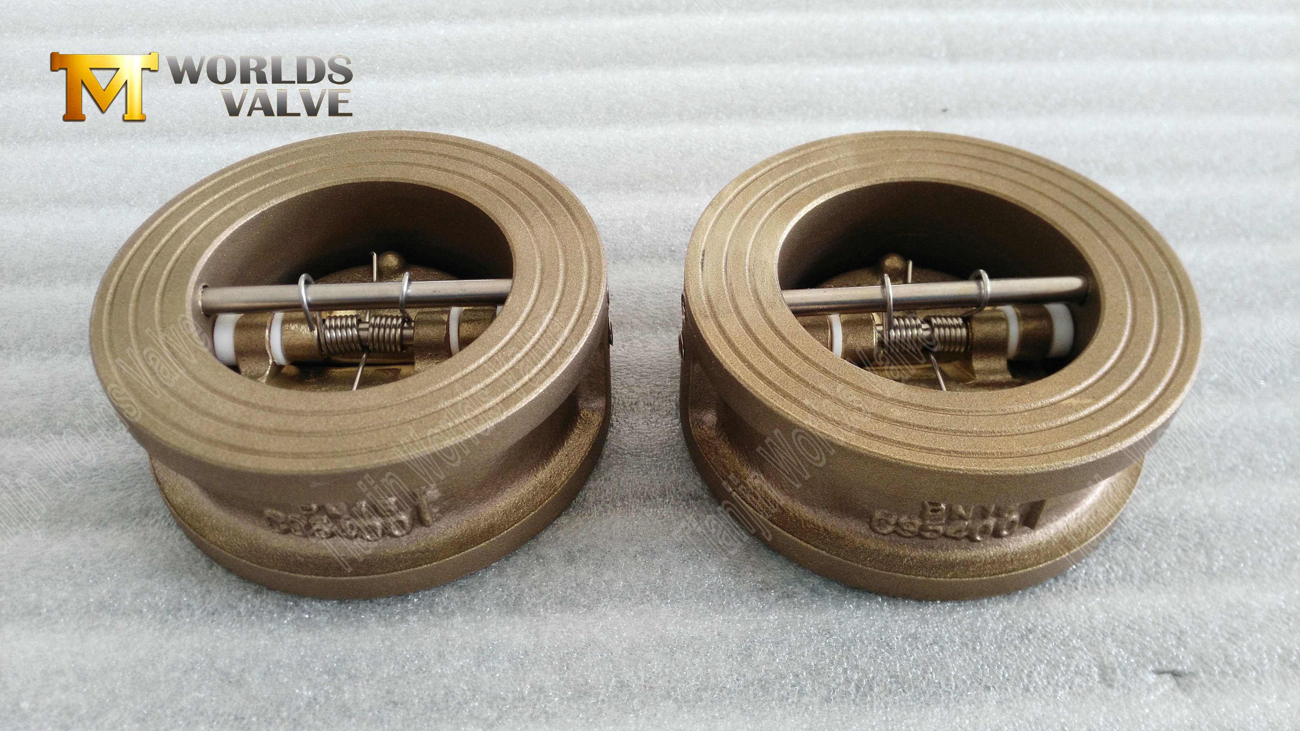 Alto desempenho de veda&ccedil;&atilde;o de alum&iacute;nio Bronze Dual V&aacute;lvula de reten&ccedil;&atilde;o-3