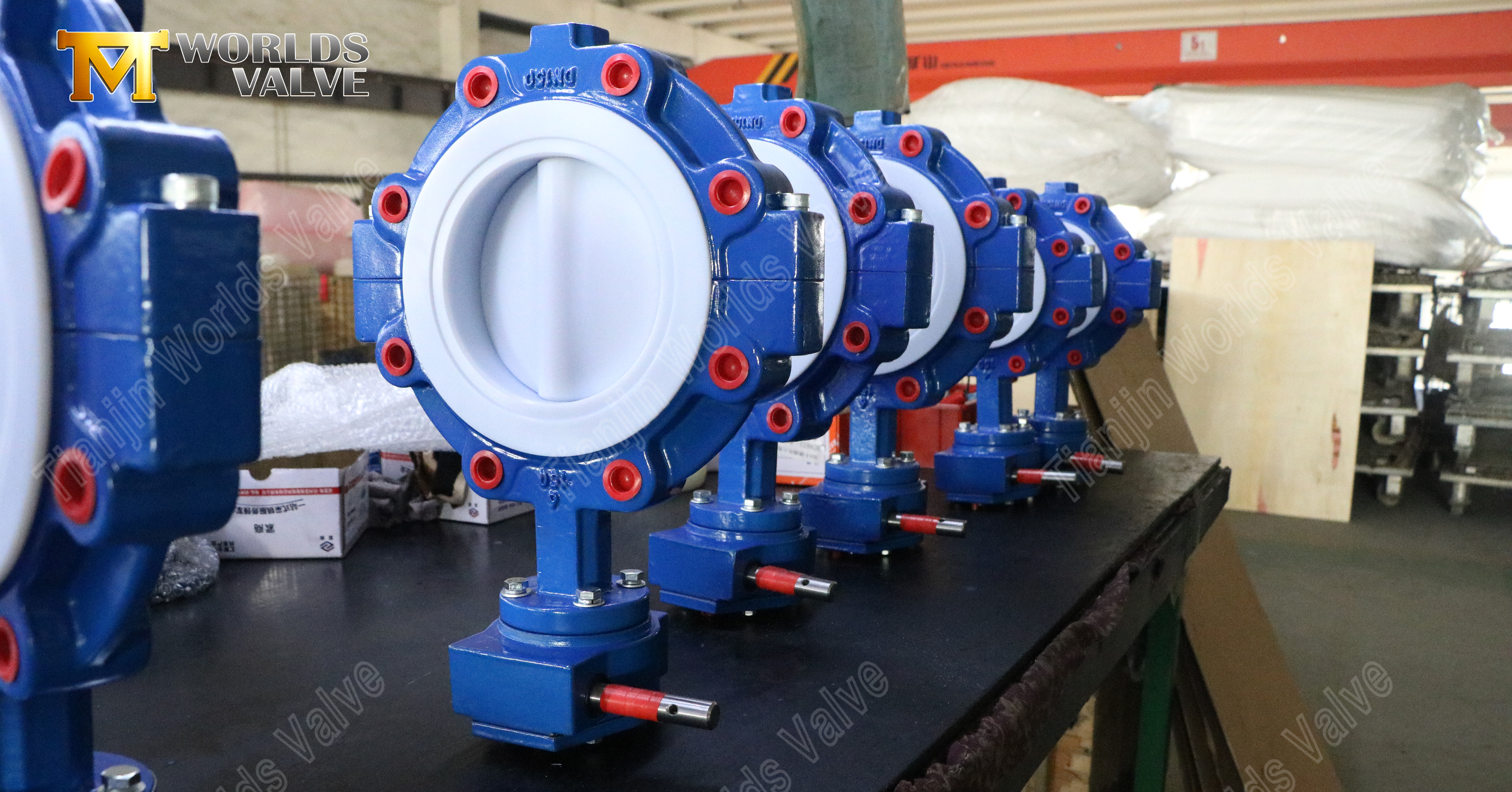 V&aacute;lvulas borboleta com al&ccedil;a selada em teflon de corpo dividido (1)