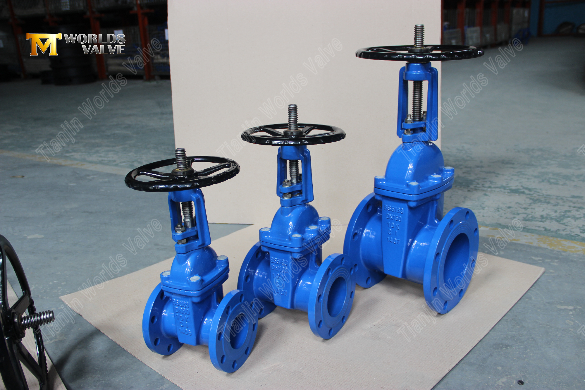 BS5163 V&aacute;lvula de port&atilde;o com base resiliente flangeada com o aumento da solu&ccedil;&atilde;o de controle de &aacute;gua com tronco crescente-1 (2)