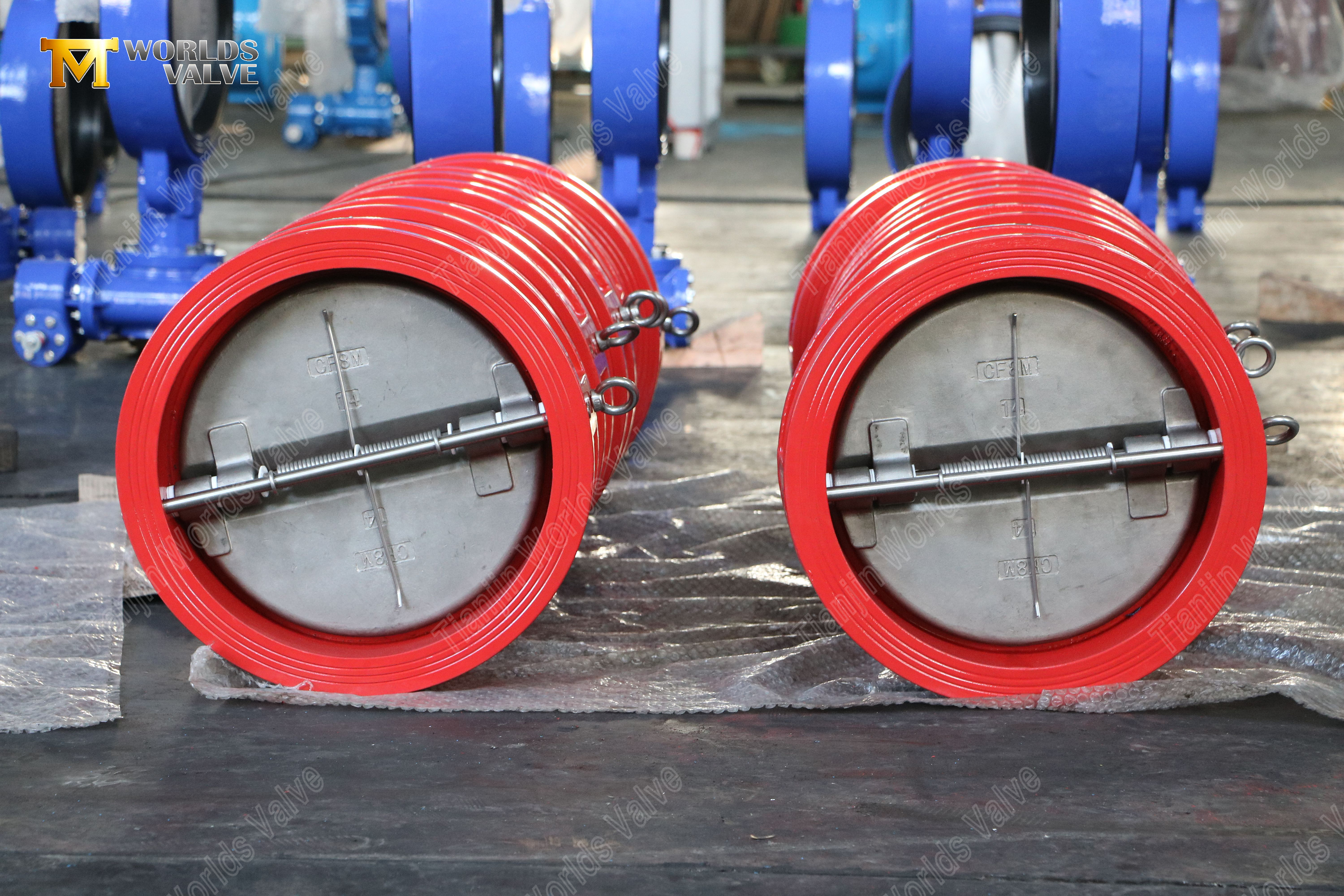 24-DN600-GGG40-Body-CF8M-Disc-Dual-Plate-Wafer-Check-Valve-PN10 - Fornecedor de v&aacute;lvula confi&aacute;vel-4