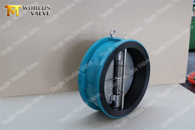 Válvula de retenção de placa dupla de porta dupla totalmente EPDM borracha LIning