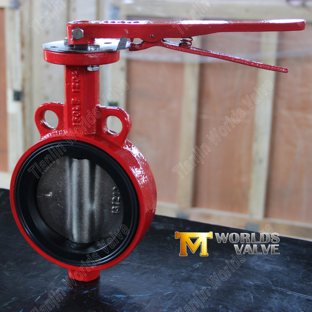 Válvula borboleta tipo wafer com alavanca manual | Solução de operação rápida manual