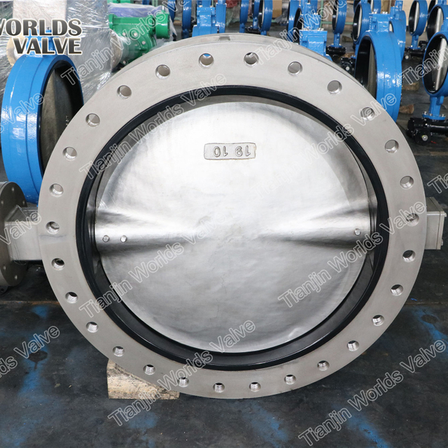 SAF2507 2205 5A 1.4469 Válvula de borboleta de aço inoxidável F53 com CE ISO