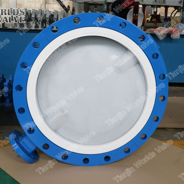 Válvula de borboleta PFA para basicidade forte com certificado FDA