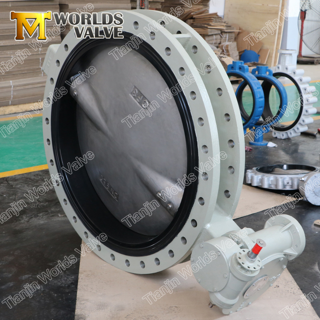 U-seção flangeou a válvula de borboleta concêntrica pinless