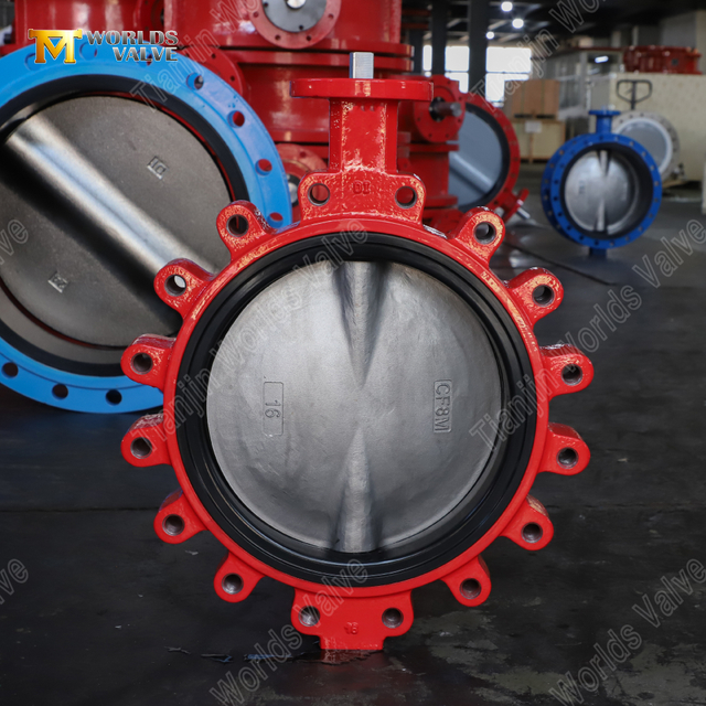 Válvula borboleta tipo lug com sede em EPDM substituível | Disco DI Corpo CF8M | Fornecedor OEM