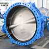 AWWAC515 FBE Epoxy Coated Disc Válvula de borboleta de flange duplo