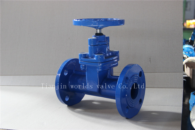 China OEM Válvula Fornecedor-Din 3202 F5 Válvula de porta de assento resiliente com corpo de ferro dúctil