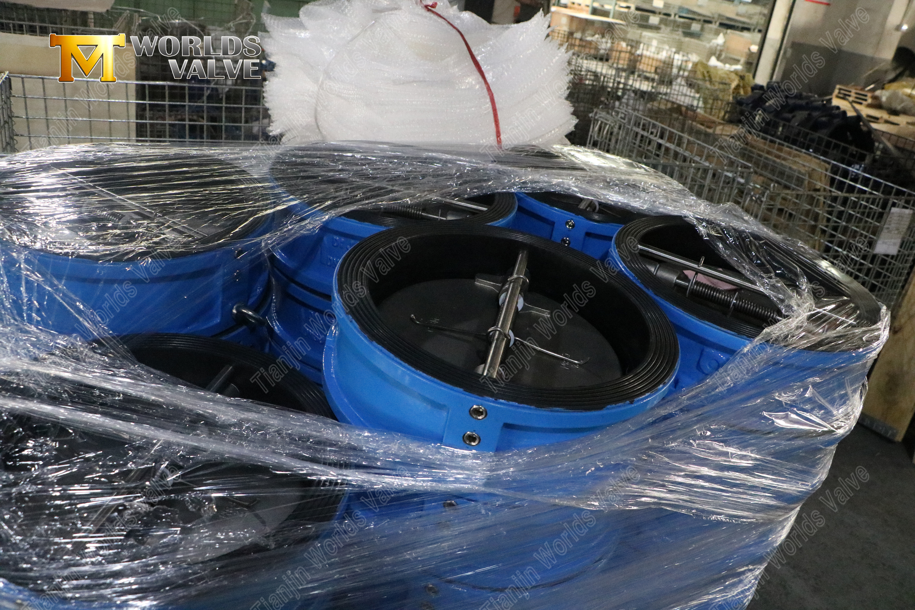 V&aacute;lvula de verifica&ccedil;&atilde;o de wafer de placa dupla revestida de borracha - V&aacute;lvula de verifica&ccedil;&atilde;o silenciosa para servi&ccedil;os corrosivos-3