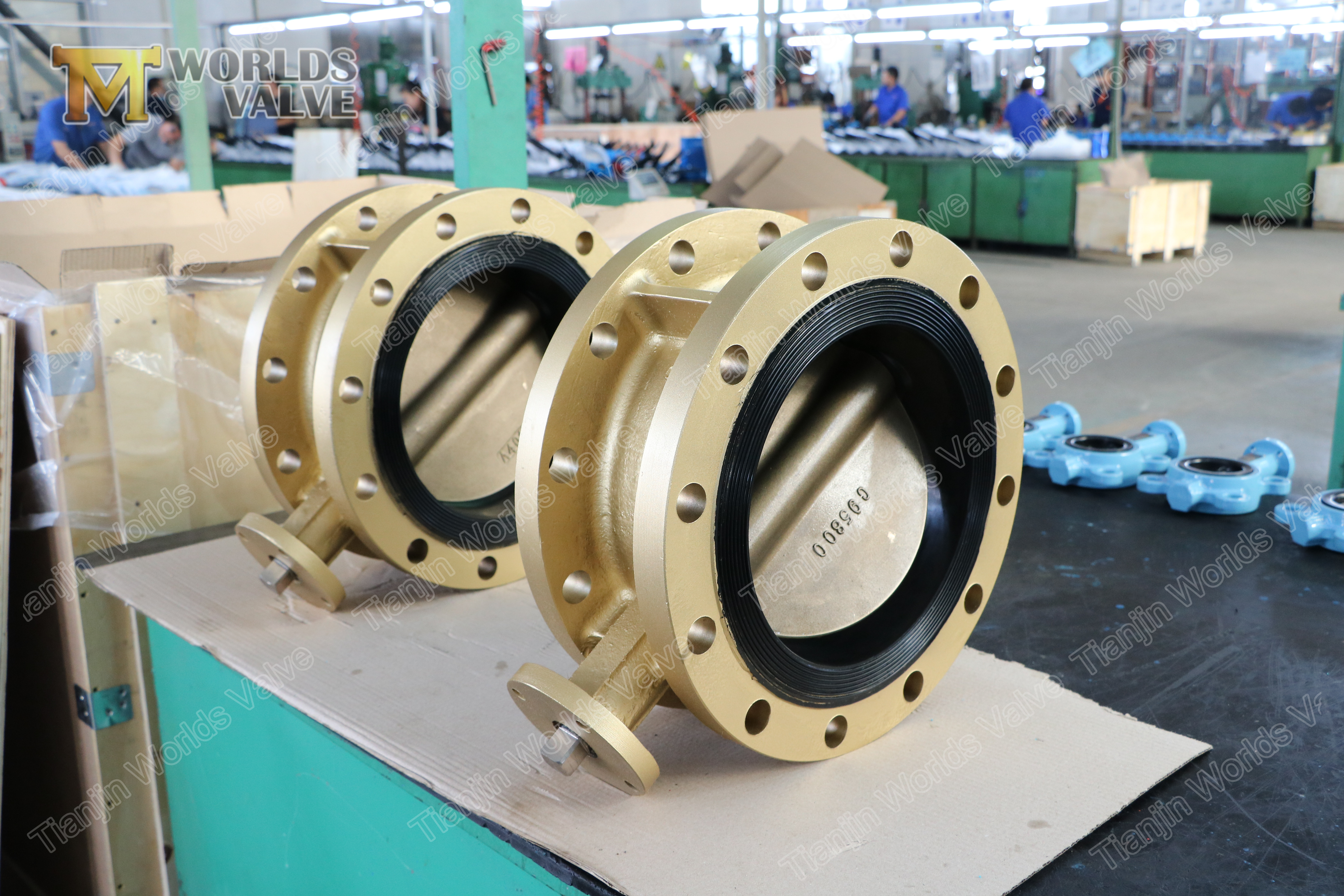 4 v&aacute;lvula de borboleta de flange duplo com atuador pneum&aacute;tico