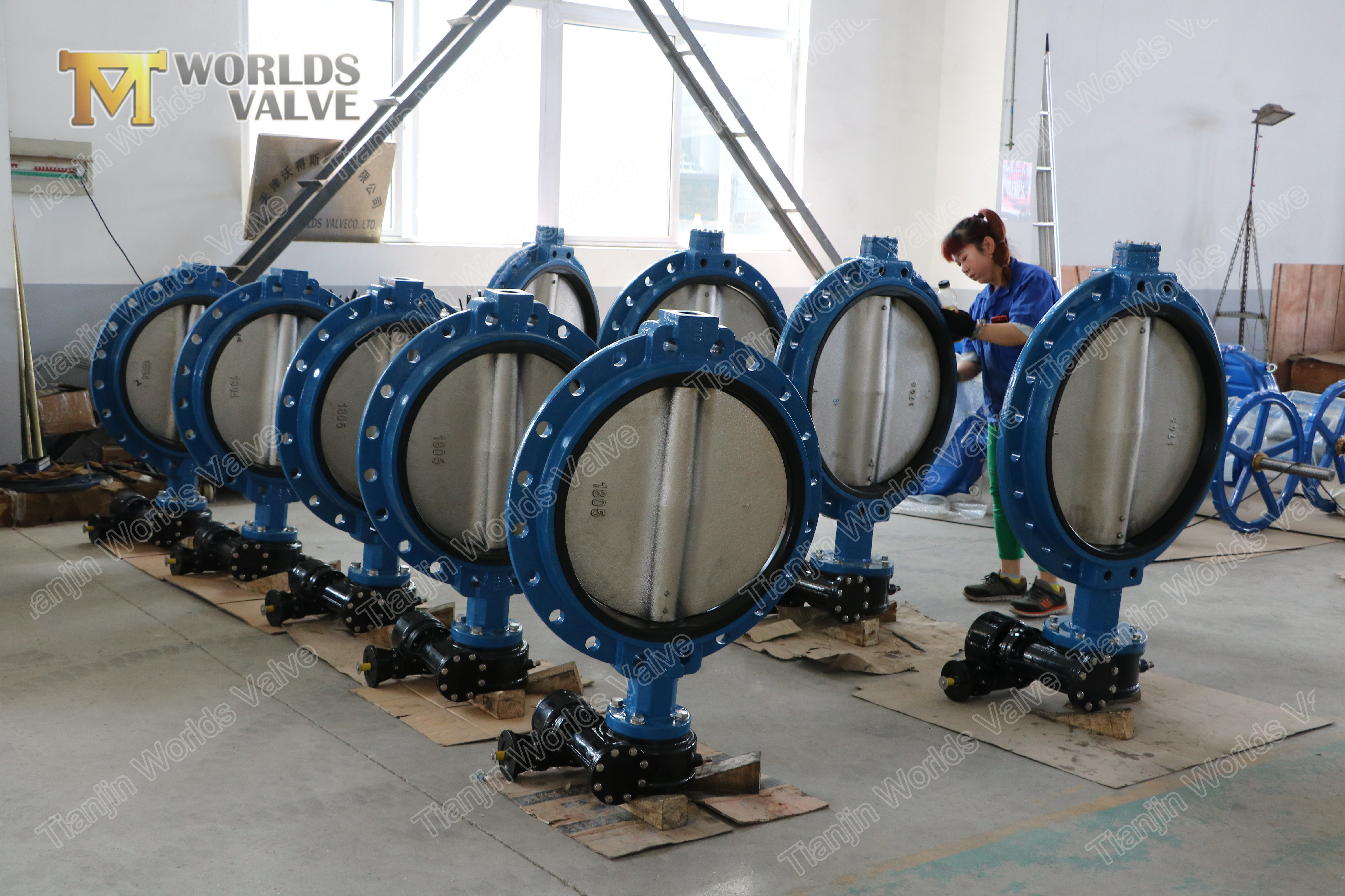 5 v&aacute;lvula de borboleta de ferro d&uacute;ctil de flange &uacute;nico