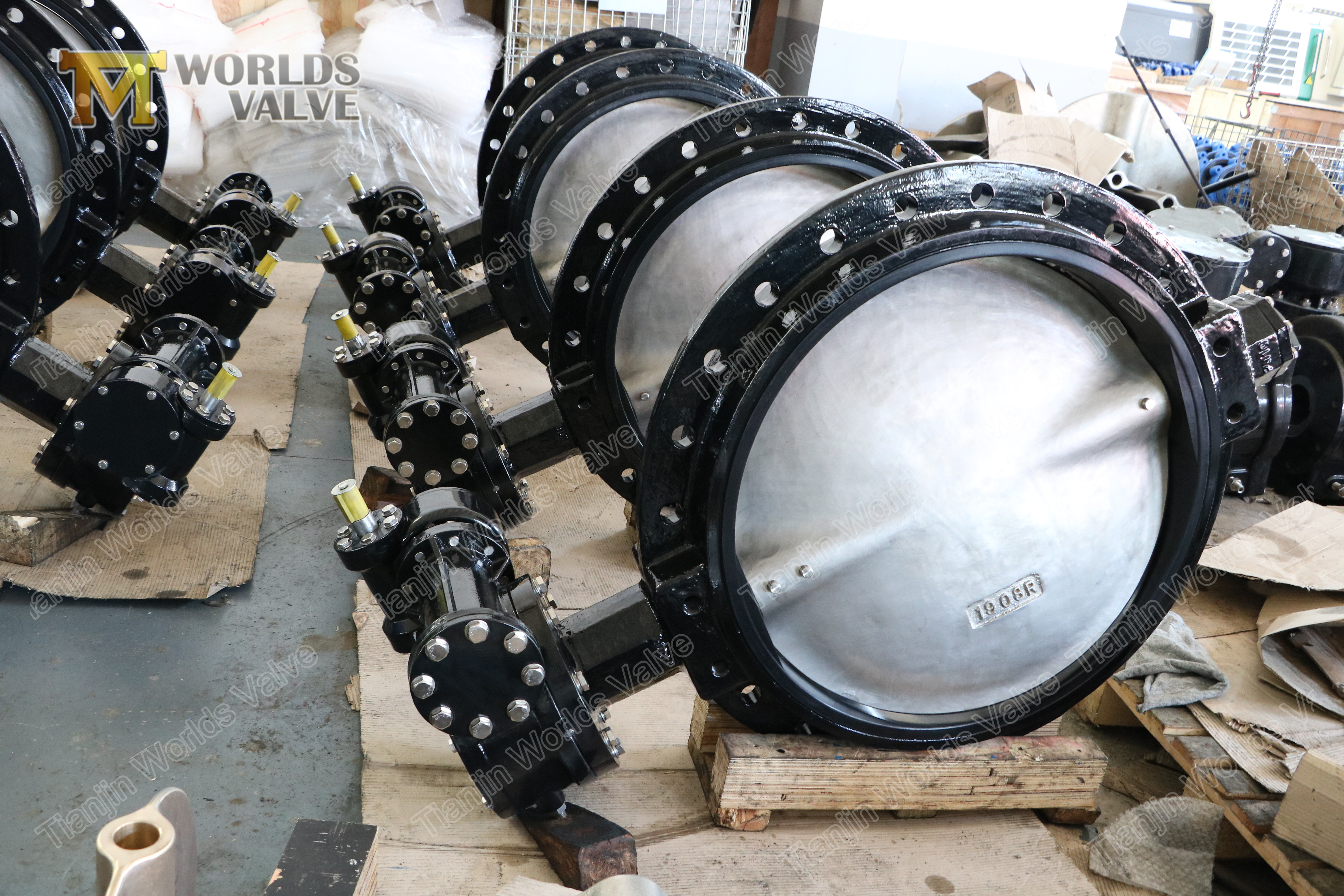 4 GJS400GJS500 &Uacute;nico flange flange butterf de ferro d&uacute;ctil