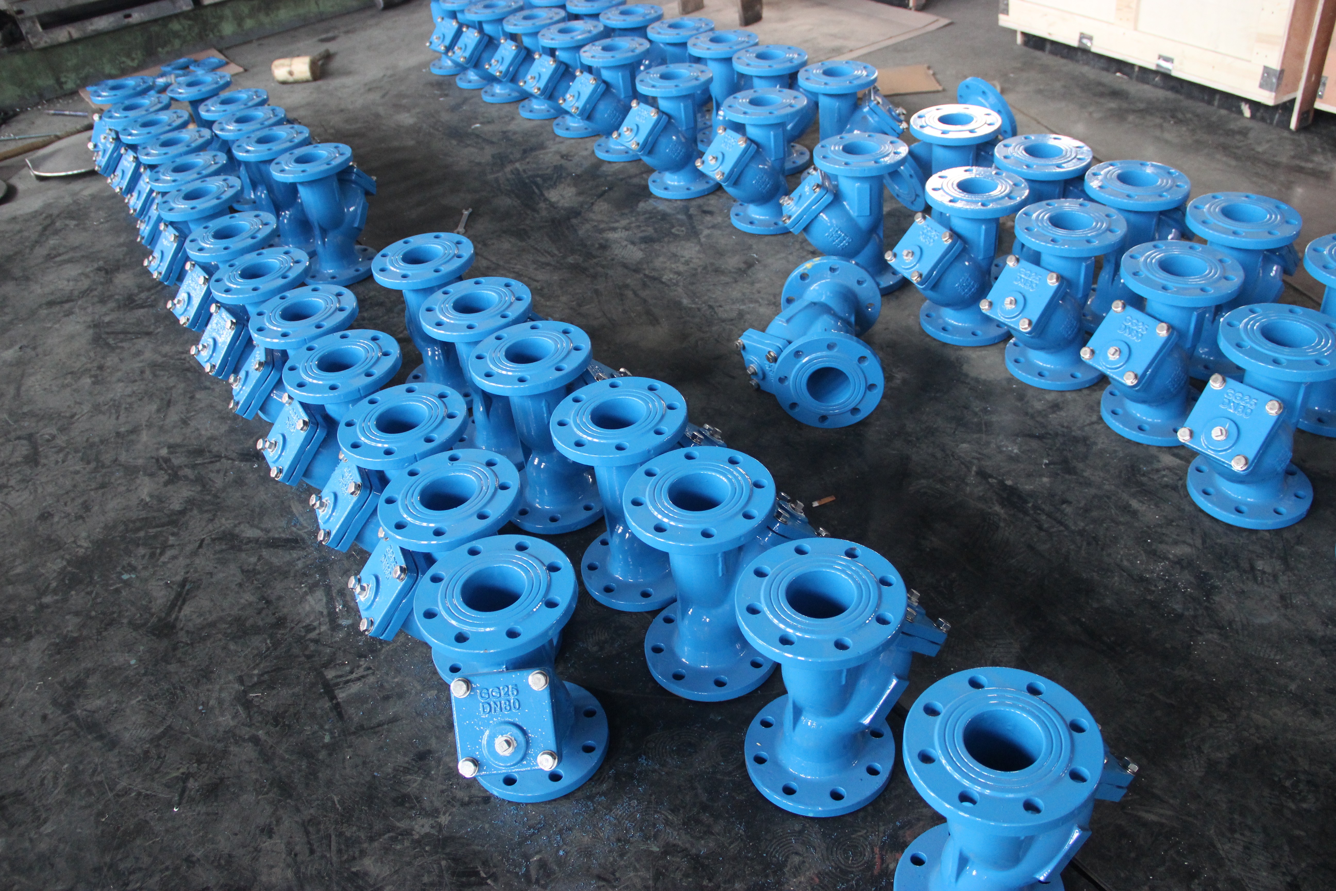 DN80 Y Tipo Filtro Corpo de Ferro D&uacute;ctil Conex&atilde;o Flangeada Prote&ccedil;&atilde;o de Tubula&ccedil;&atilde;o Industrial (2).JPG