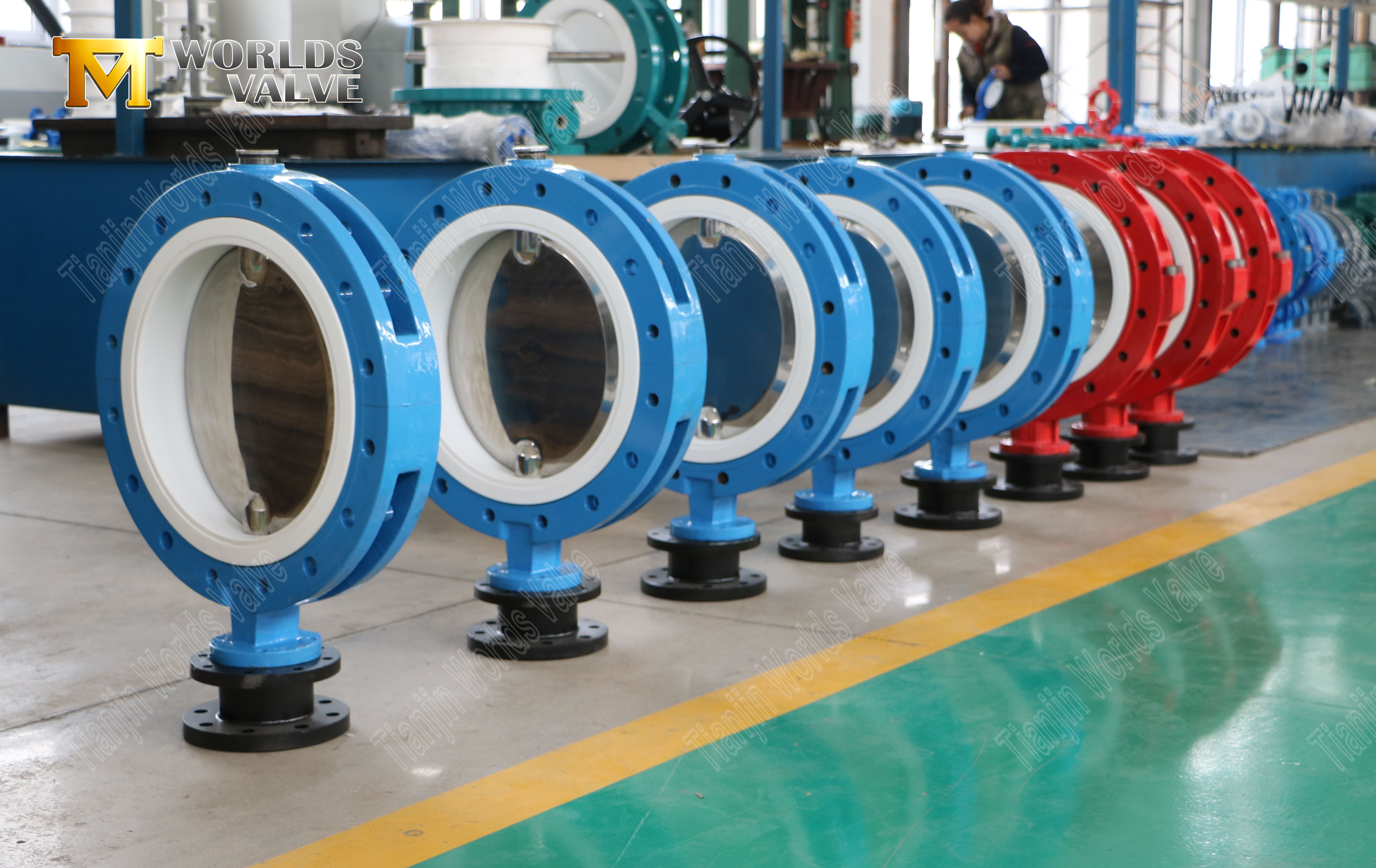 Fabricantes de v&aacute;lvulas CBF05E-TL01BTERTFLY-V&aacute;lvula de borboleta linhada e tapada de Ptfe linhada-2 (3)