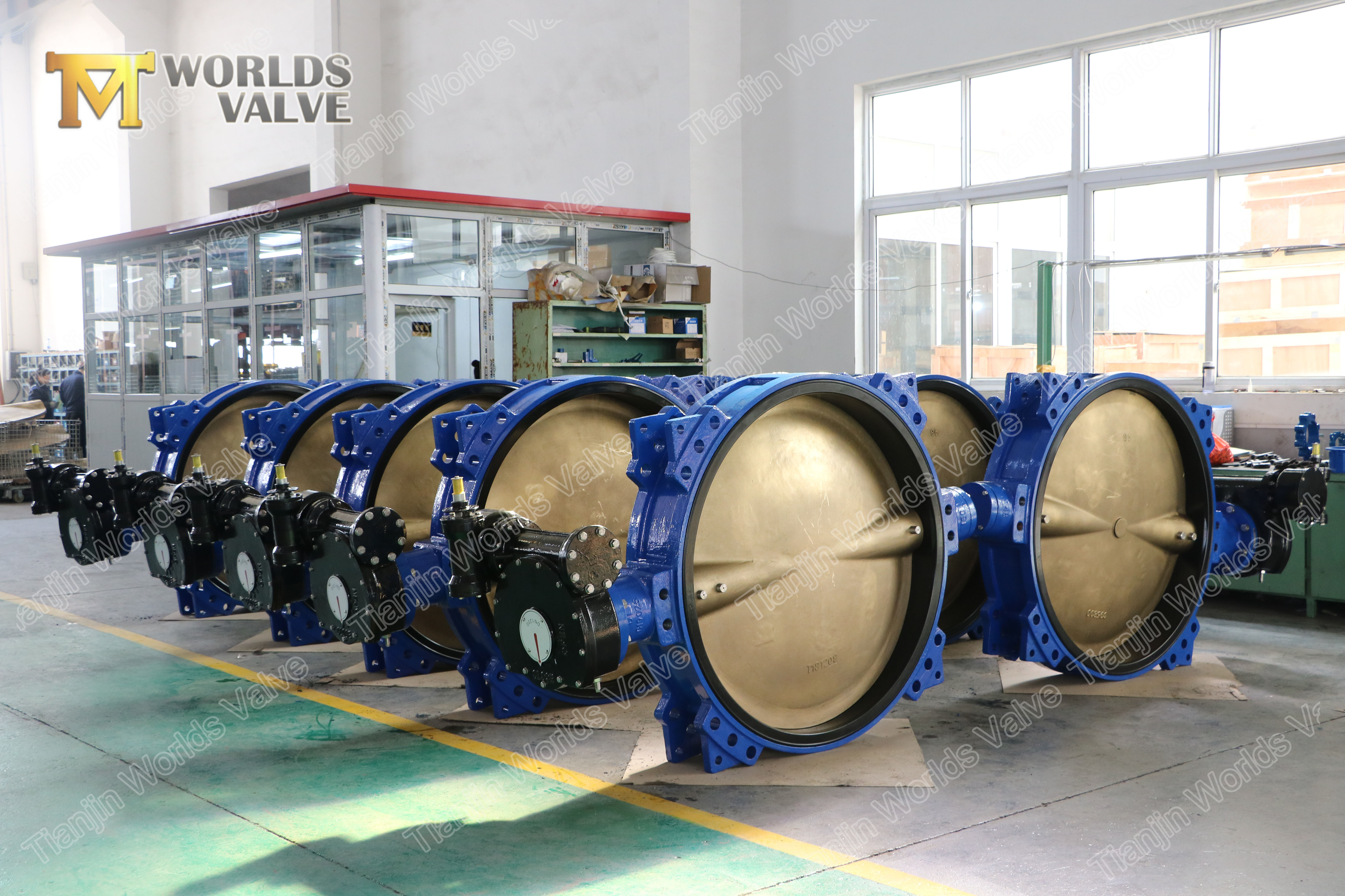 2 borracha EPDM NBR Buna-N Forro Concentric Butterfly V&aacute;lvula DN1200