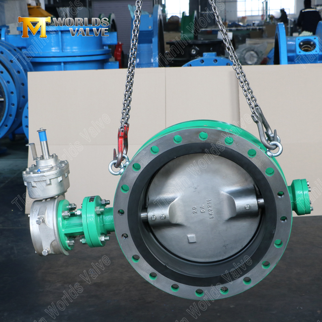 Válvula de borboleta de aço de fase dupla com deslocamento duplo com assento de ebonite | Soluções personalizadas OEM e ODM