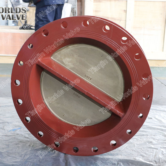 Válvulas de retenção de placa dupla com flange dupla Disco de alumínio e bronze