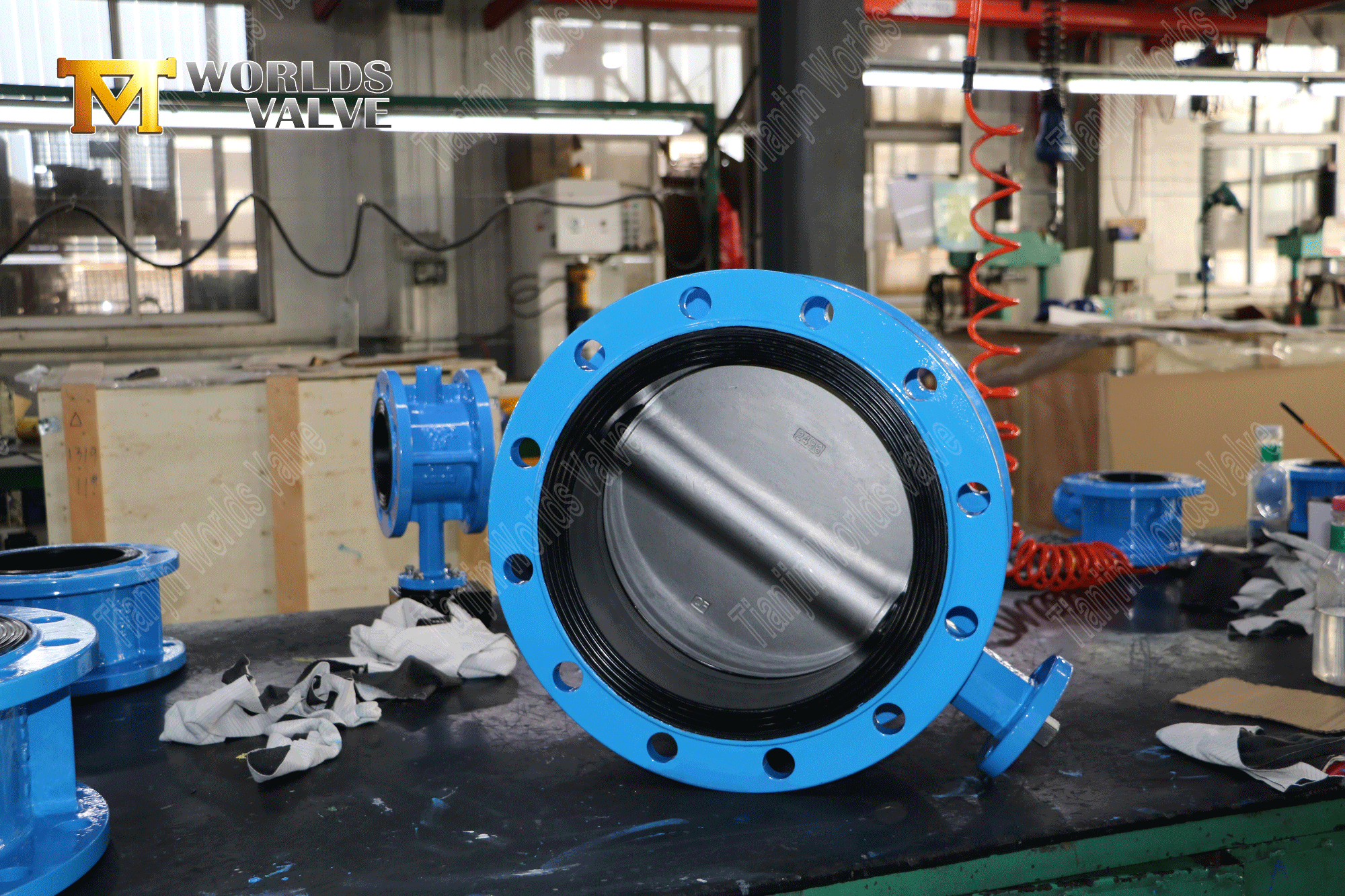 v&aacute;lvula de borboleta de flange dupla