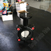 Válvula de borboleta de assento EPDM com disco CF8M | Solução de nível industrial do tipo LUG