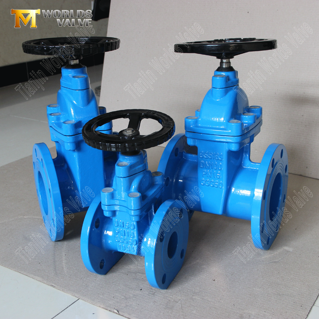 Válvula gaveta de ferro dúctil com sede resiliente e haste não ascendente BS5163 | Solução confiável de controle de água