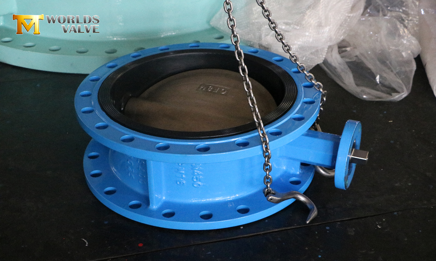 Válvula borboleta com flange dupla de disco CF8M: ótima resistência à corrosão para aplicações químicas e marítimas