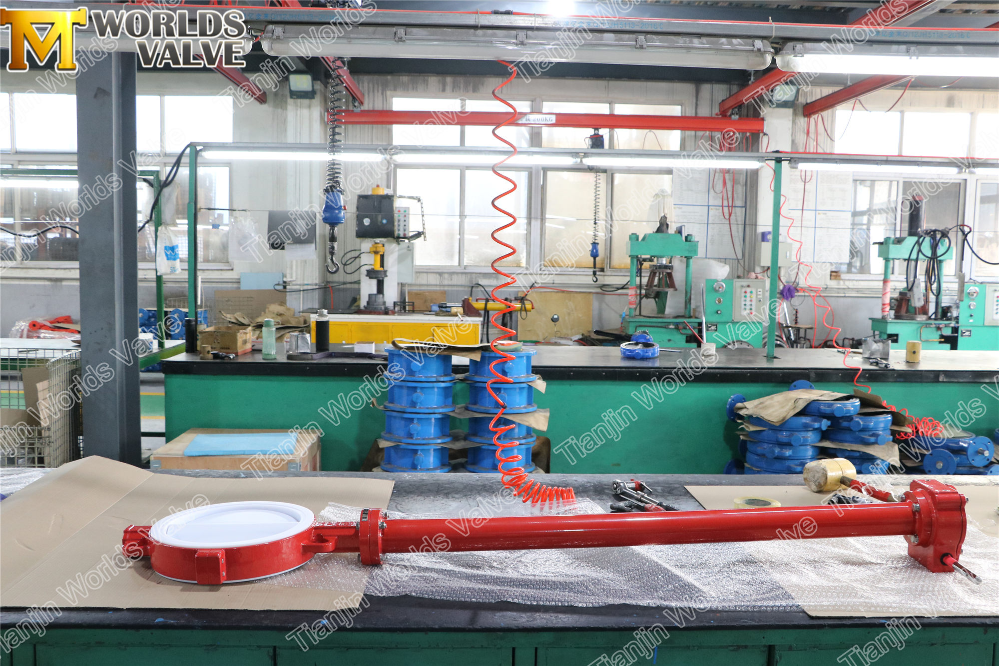 V&aacute;lvula borboleta forrada de PTFE com haste de extens&atilde;o (1)