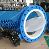 Grande Tamanho PFA Liner Disc Butterfly Valve Split Body