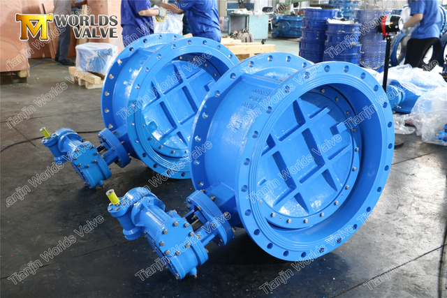 Válvula borboleta excêntrica dupla flange PN10 PN16 PN25