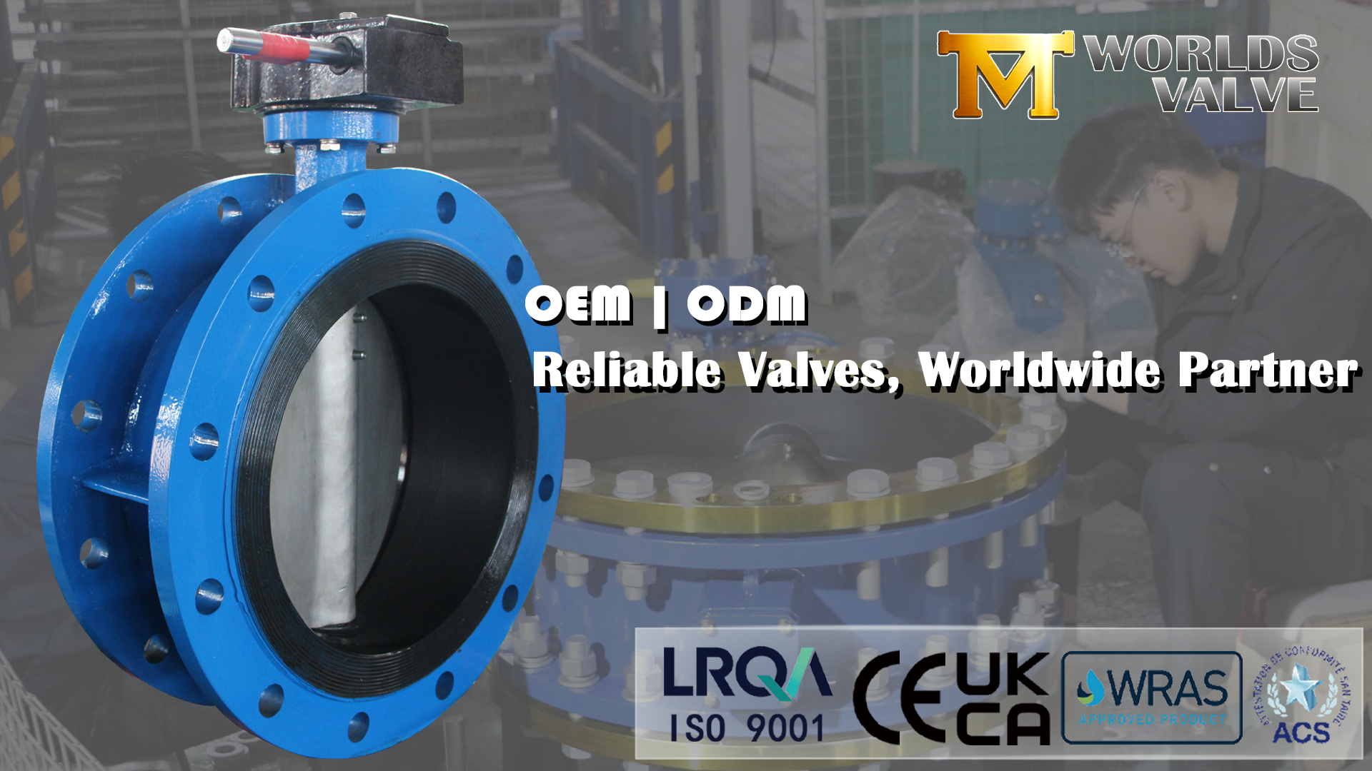 Válvula borboleta de flange dupla 14" | Corpo WCB, Disco CF8, Assento Viton Vulcanizado | Classe 150