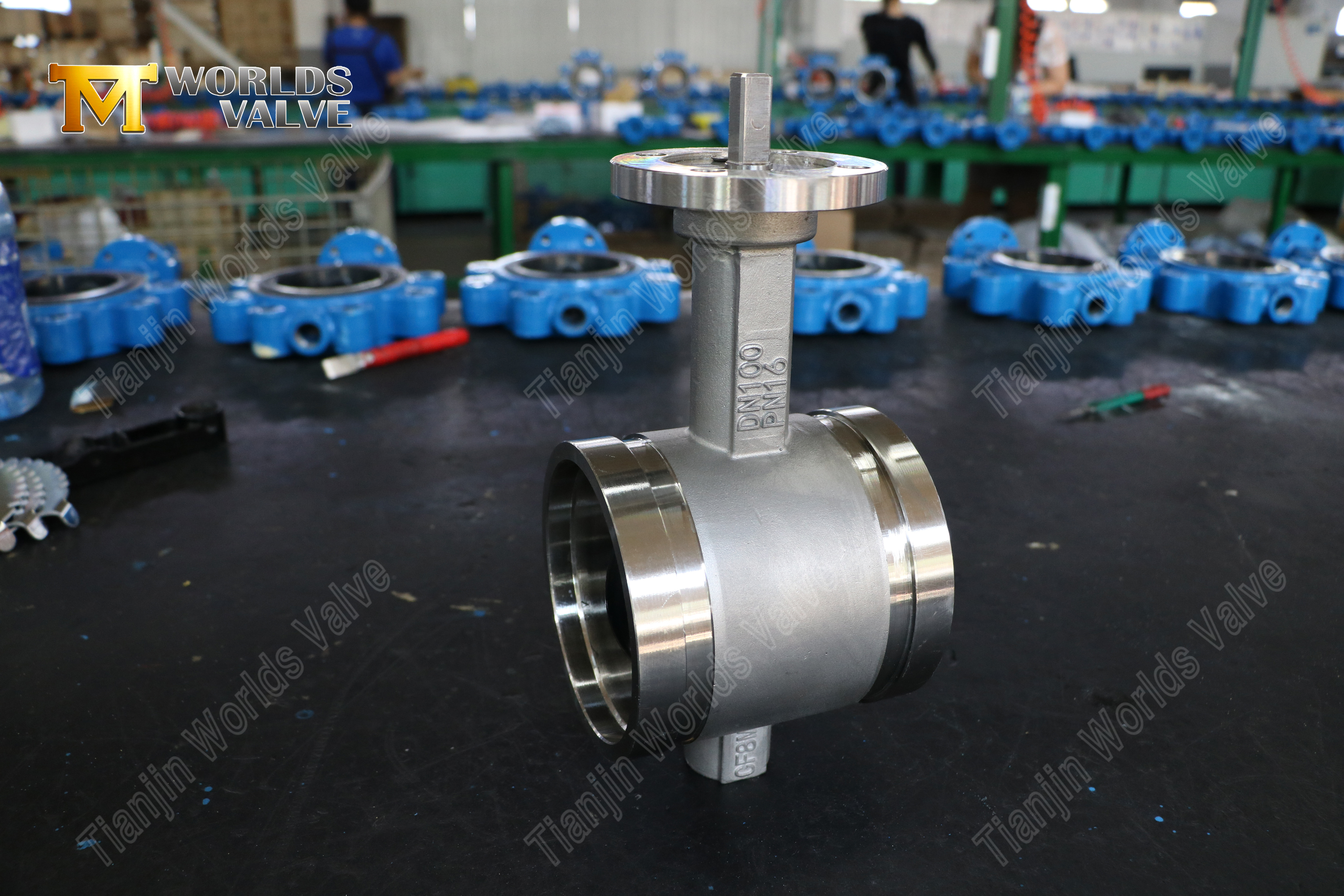 V&aacute;lvula borboleta de extremidade ranhurada SS - Corpo CF8M, PN16, fabricante OEM (6).jpg