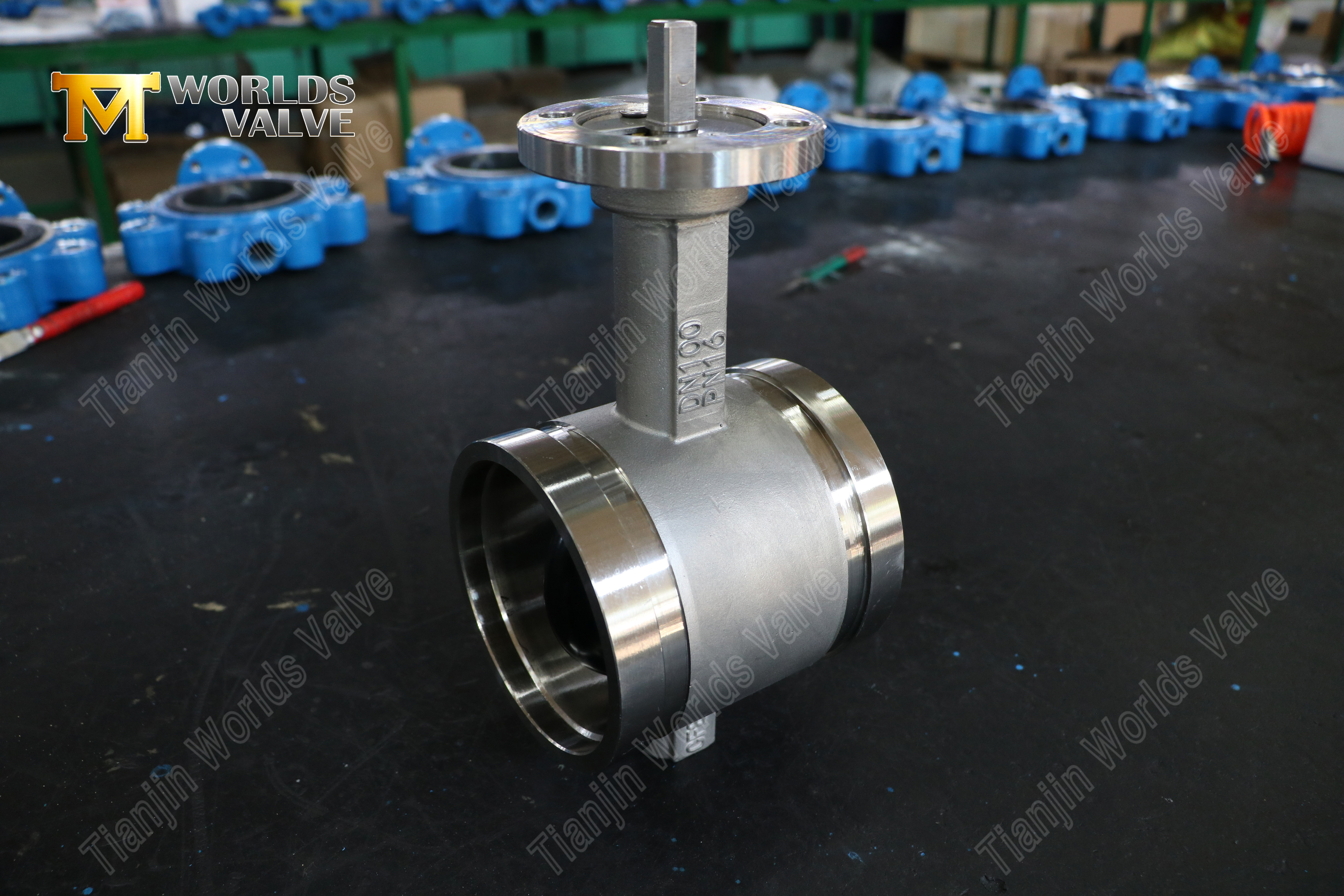 V&aacute;lvula borboleta de extremidade ranhurada SS - Corpo CF8M, PN16, fabricante OEM (7).jpg