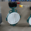 Válvula borboleta wafer de PTFE - disco encapsulado em PTFE, classe 150, fabricante OEM